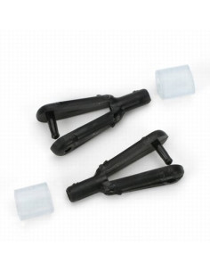 Chappes nylon noires 2 mm +durite Du-bro