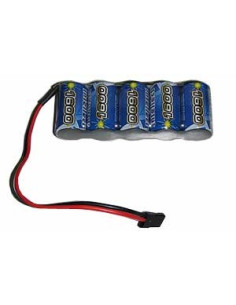 Accu Réception NIMH 1600 mAh 6 V Graupner