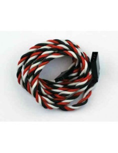 Rallonge 100cm Futaba - câble silicone 0,30mm²