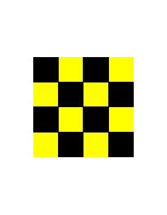 Orastick Fun 3 carré jaune et noir Oracover