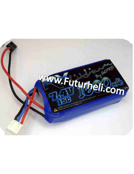 Pack Lipo Rx 1600mAh  7.4V   JR
