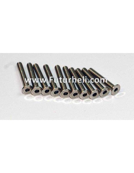 Vis BTR  3 x 10 inox tête fraisé 10 pièces