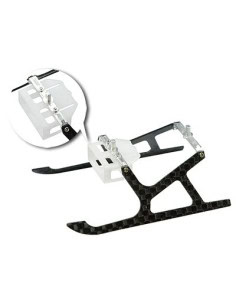 Train carbone Alu avec support batterie blade MCPX E-flite