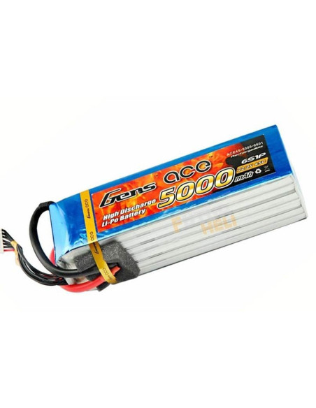 Lipo 5000 mAh 6S  22.2v 45C Gens Ace