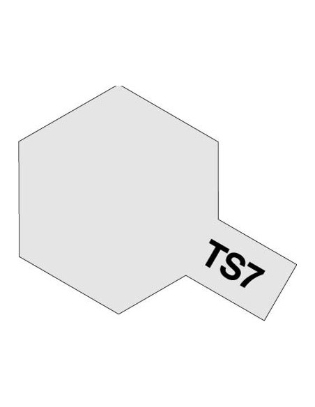 Bombe peinture TS7 blanc racing brillant Tamiya 85007