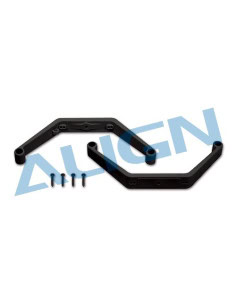HS1293AAT arceaux de patins noirs Trex 450 Align
