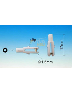 Micro chape Nylon M2 axe métal (10 pcs)