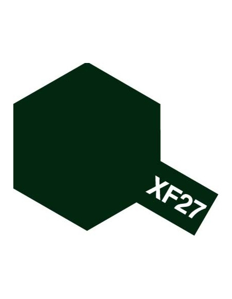 Peinture acrylique Mini XF27 vert noir mat (23 ml)  Tamiya