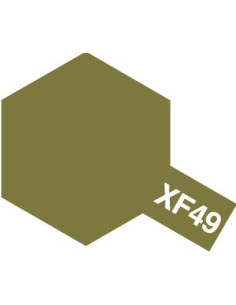 Peinture acrylique XF49 kaki mat  (23 ml)    Tamiya