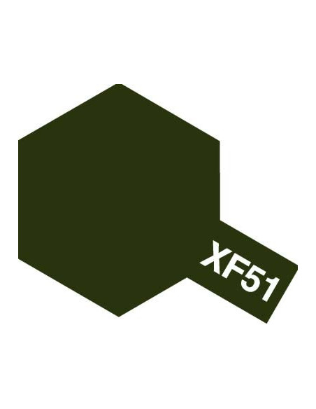 Peinture acrylique XF51 vert kaki mat (23 ml)   Tamiya