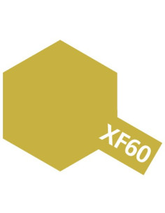 Peinture acrylique XF60 jaune foncé mat (23 ml) Tamiya