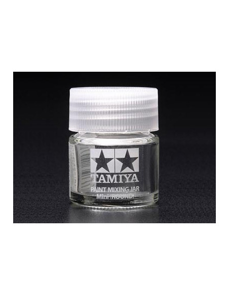 Pot en verre rond pour mélanger la peinture (10 cc)