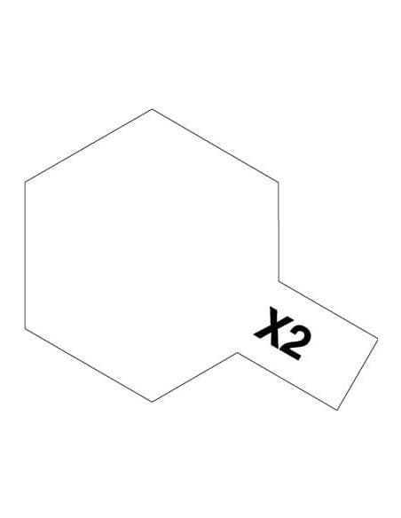 Peinture acrylique X2 blanc brillant (23 ml)  Tamiya