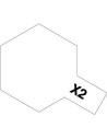 Peinture acrylique X2 blanc brillant (23 ml)  Tamiya