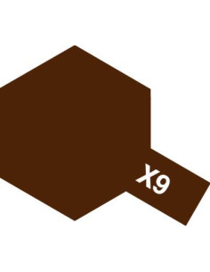 Peinture acrylique X9 brun brillant (23 ml)  Tamiya