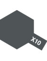 Peinture acrylique Mini X10 gris acier brillant (23 ml)  Tamiya