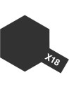 Peinture acryliqueX18 noir satiné brillant(23 ml) Tamiya
