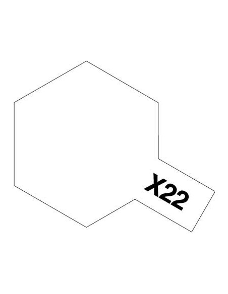 Peinture acrylique Mini X22 vernis transparent brillant (10 ml) Tamiya