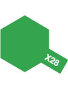 Peinture acrylique Mini X28 vert pré brillant (10 ml)    Tamiya