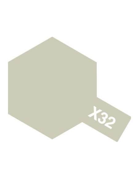 Peinture acrylique Mini X32 titanium argent (10 ml)  Tamiya