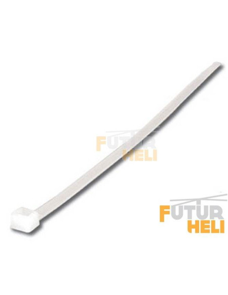 colliers plastique 100x2,5mm blanc (20 pièces)