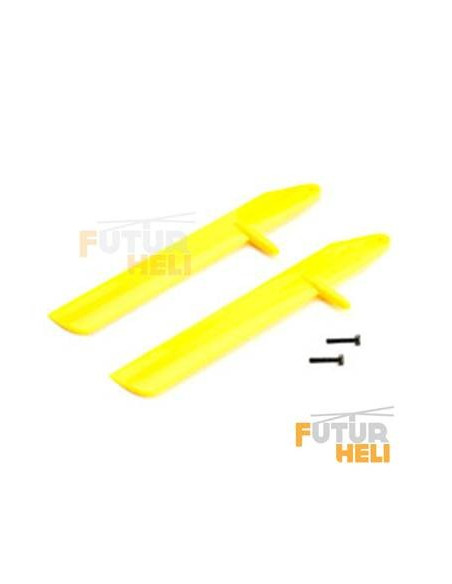 BLH3907YE Pales principales Vol Rapide Jaune Blade MCPX BL