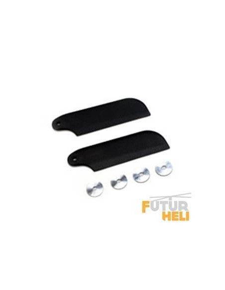 BLH1871 Pales d'anticouple noires Blade 500 x Blade 500 3D