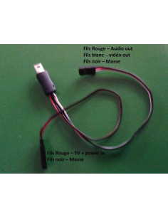 Cable vidéo plus charge Go Pro 3 ( FPV )