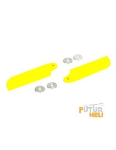 BLH1871YE Pales option anticouple Jaune Blade 500x / blade 500 3D