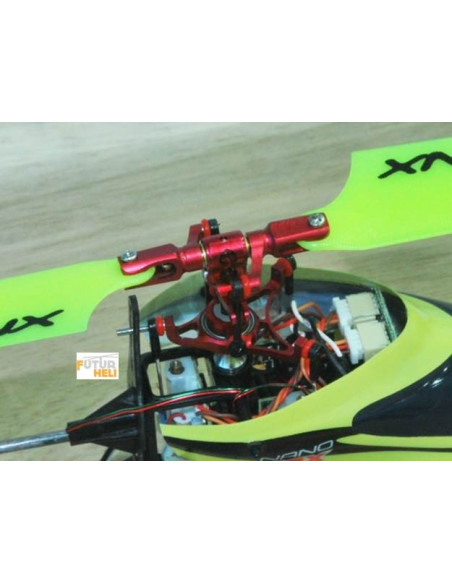 Option Porte pales alu rouge pour Blade Nano cpx "Lynx Heli "