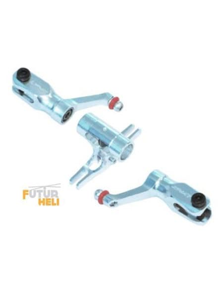 Option combo set tête Alu  Blade 130x  lynx heli