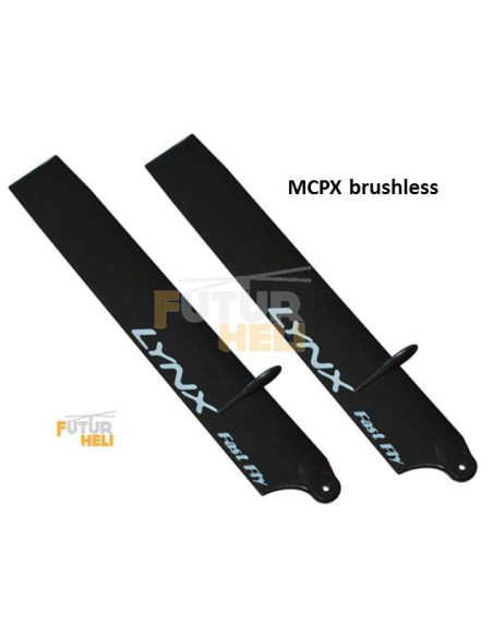 Pales Vitesse  blade Mcpx Brushless Noir115 mm option " lynx heli "