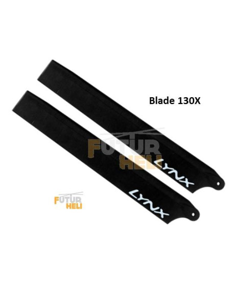 Pales principales 135 mm noir pour blade 130x option "Lynx Heli "