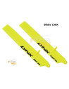 Pales vitesse  135 mm jaune  pour blade 130x option "Lynx Heli "