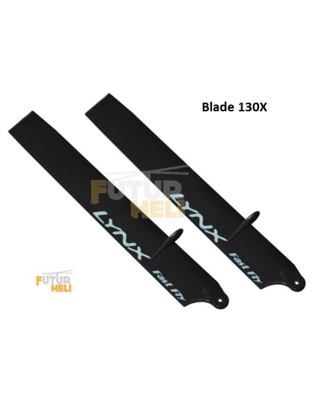 Pales vitesse  135 mm noir pour blade 130x option "Lynx Heli "