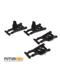 Set triangles de suspension Ruckus-torment-rally 1/18eme ECX RC