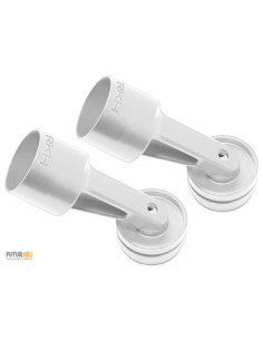 Embouts alu argent pour bras avant Anakin Option rakonheli