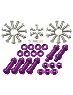 Set visserie entretoise alu orange Anakin Club Racer Option Rakonheli