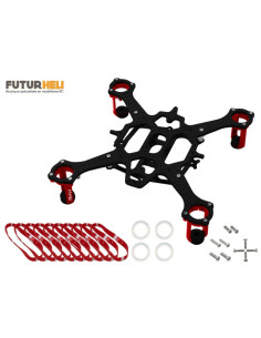 Châssis 90mm rouge pour moteurs 8,5mm Option rakonheli