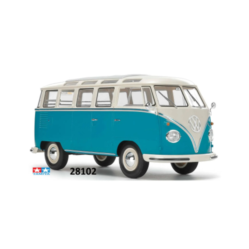 Tamiya 28102 volkswagen Type 2 Bleu/Blanc 1/24 sans colle en précommande